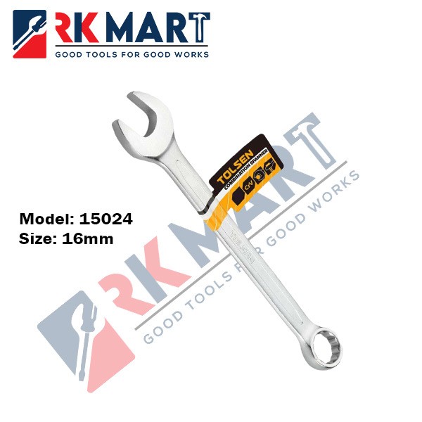 16mm Combination Spanner (Wrench) Tolsen-15024